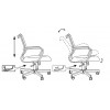 Кресло Бюрократ CH Balance-Low, обивка: сетка/ткань, цвет: черный TW-11 (CH BALANCE-LOW B)