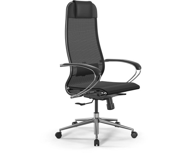 Кресло Метта ErgoLife Set 12, обивка: сетка, цвет: черный/черный (Z316738830)
