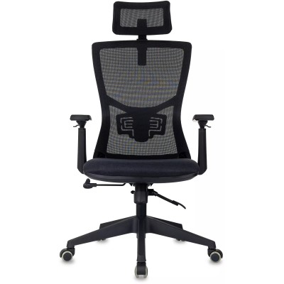 Кресло Бюрократ MC-811-H, обивка: сетка/ткань, цвет: черный (MC-811-H/BLACK)