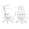 Кресло Бюрократ MC-811-H, обивка: сетка/ткань, цвет: черный (MC-811-H/BLACK)