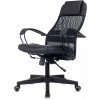 Кресло Бюрократ CH-NOVA LUX, обивка: сетка/ткань/экокожа, цвет: черный