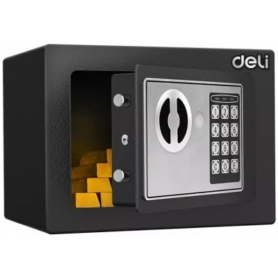 Сейф мебельный Deli ET510 черный