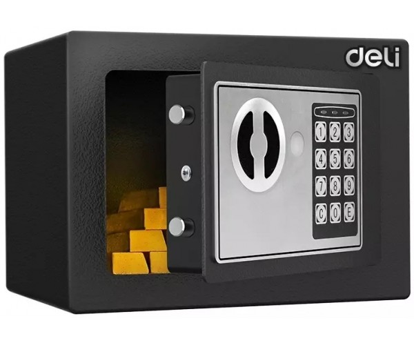 Сейф мебельный Deli ET510 черный