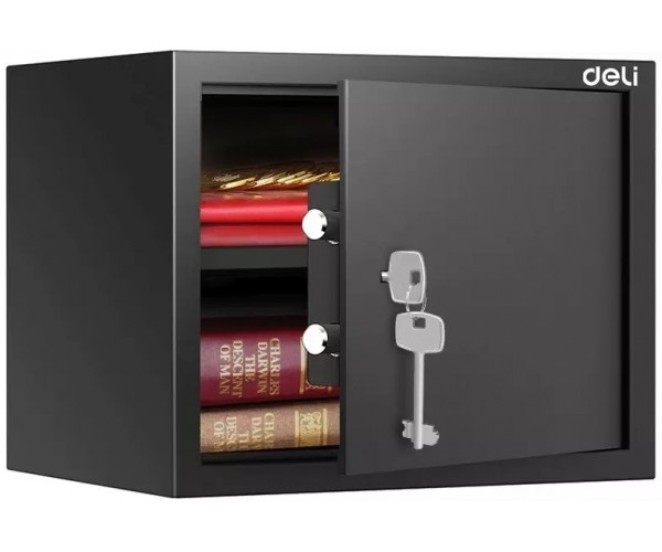 Сейф офисный Deli Srock ET563 черный