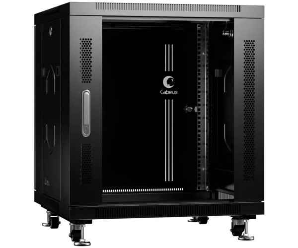 Шкаф коммутационный Cabeus SH-05C-12U60/60-BK 12U черный