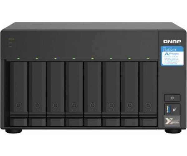 Сетевое хранилище NAS Qnap TS-832PX-4G черный
