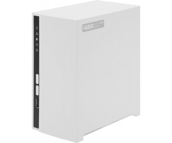 Сетевое хранилище NAS Qnap TS-233 белый
