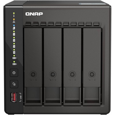 Сетевое хранилище NAS Qnap TS-453E-8G черный