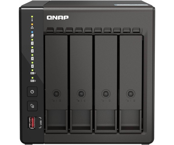 Сетевое хранилище NAS Qnap TS-453E-8G черный