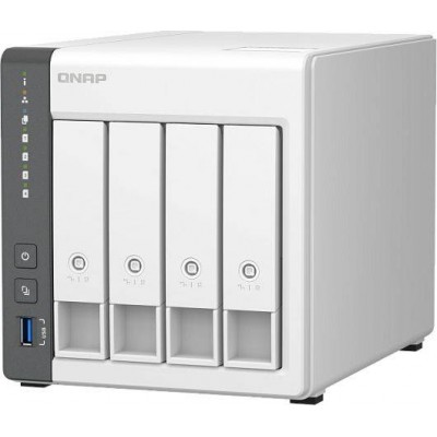Сетевое хранилище NAS Qnap D4 (Rev. C) белый
