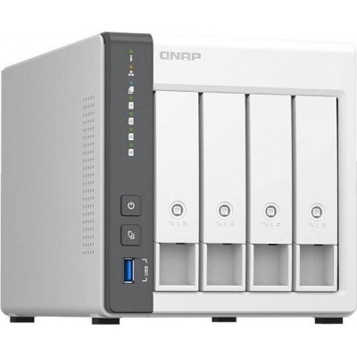 Сетевое хранилище NAS Qnap D4 (Rev. C) белый