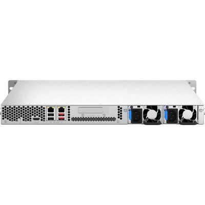Сетевое хранилище NAS Qnap TS-464U-RP черный (ts-464u-rp-8g)