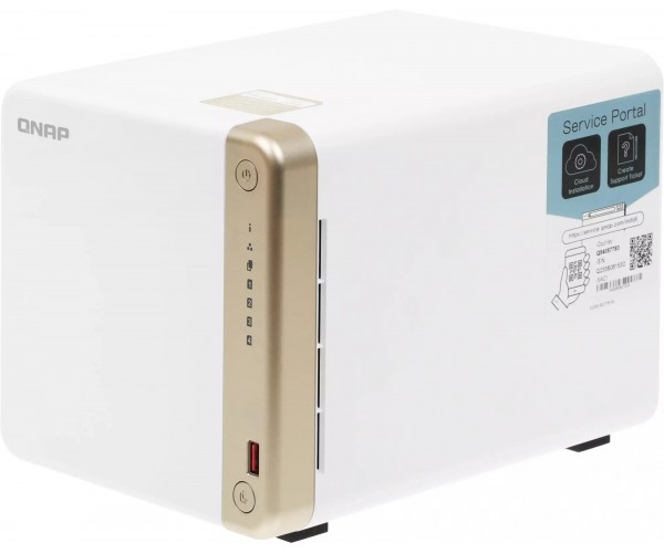 Сетевое хранилище NAS Qnap TS-462-4G белый