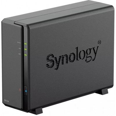 Сетевое хранилище NAS Synology DS124 черный