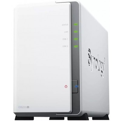 Сетевое хранилище NAS Synology DS223J белый