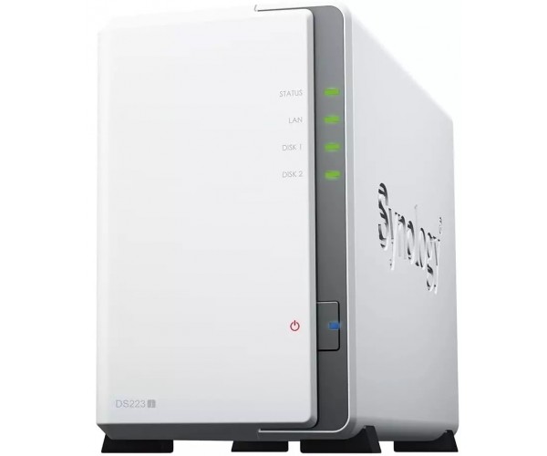 Сетевое хранилище NAS Synology DS223J белый