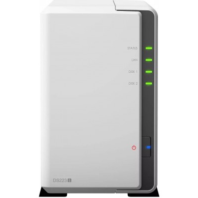 Сетевое хранилище NAS Synology DS223J белый