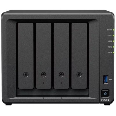 Сетевое хранилище NAS Synology DS425+ черный