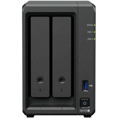 Сетевое хранилище NAS Synology DS725+ черный