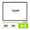 Экран рулонный Cactus Wallscreen CS-PSW-183x244