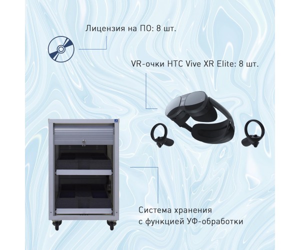Мобильный класс виртуальной реальности EDUBLOCK XR VR-8 (XR-VR-8)
