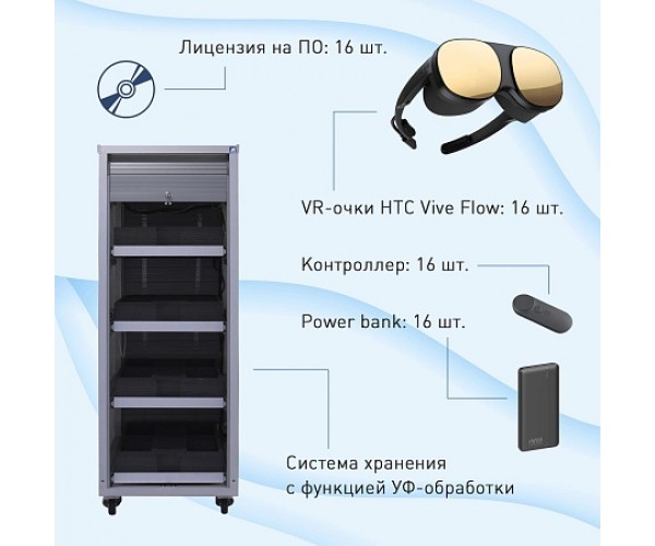 Мобильный класс виртуальной реальности EDUBLOCK Flow VR-16 (Flow-VR-16)