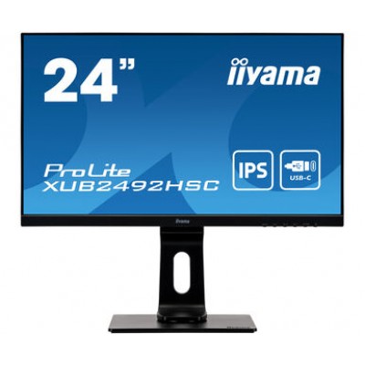 Монитор IIYAMA ProLite 24", черный (XUB2492HSC-B1)
