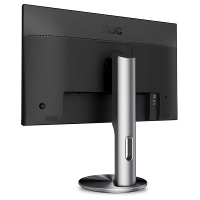 Монитор AOC U2790PQU 27" AOC U2790PQU Gray с поворотом экрана (4K, IPS, 3840x2160, 5 ms, 178°/178°, 350 cd/m, 50M:1, +HDMI, +HDMI 2.0, +DisplayPort 1.2, +2xUSB 3.0, +MM)