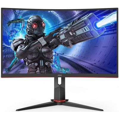 Монитор AOC C27G2ZU 27" C27G2ZU Black-Red (VA, изогнутый, 1920x1080, 240Hz, 0.5 ms, 178°/178°, 300 cd/m, 80M:1, +2xHDMI 2.0, +DisplayPort 1.2, +4xUSB 3.2, +MM, +регулировка по высоте, FreeSync)