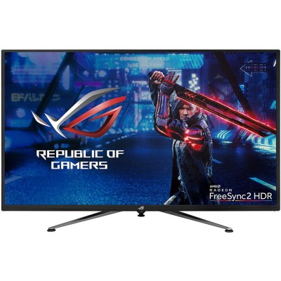 Монитор ASUS XG438Q 43" ROG Strix XG438Q VA LED 4K, 3840x2160, 4ms, 450cd/m2, 4000:1, 178°/178°, 3*HDMI, DP, USB-Hub, HDR10, FreeSync 2 HDR, 120Hz, колонки (90LM04U0-B01170)
