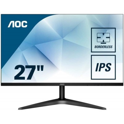 Монитор AOC 27B1H 27" AOC 27B1H Black (IPS, LED, 1920x1080, 7 ms, 178°/178°, 250 cd/m, 50M:1, +HDMI 1.4)