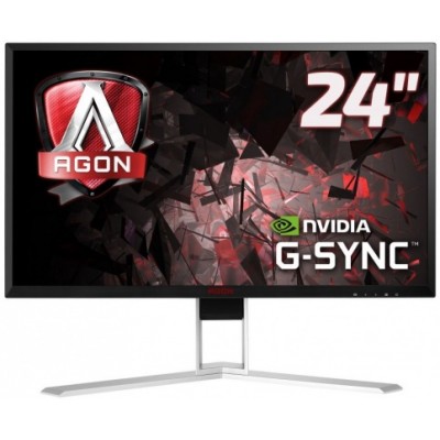 Монитор AOC AG241QG 23.8" AOC AGON AG241QG Black-Red с поворотом экрана (LED, 2560x1440, 165Hz, 1 ms, 170°/160°, 350 cd/m, 50M:1, +HDMI, +DisplayPort, +4xUSB, +MM)