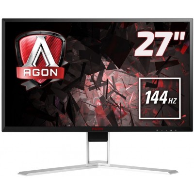 Монитор AOC AG271QG 27" AOC AGON AG271QG Black-Red с поворотом экрана (IPS, LED, 2560x1440, 165Hz, 4 ms, 178°/178°, 350 cd/m, 50M:1, +HDMI, +DisplayPort, +4xUSB, +MM, NVIDIA G-SYNC)