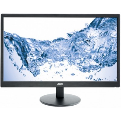 Монитор AOC E2470SWHE 23.6" AOC E2470SWHE Black (LED, 1920x1080, 5 ms, 170°/160°, 250 cd/m, 20M:1, +2xHDMI)