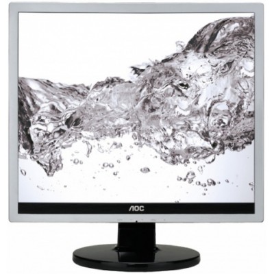 Монитор AOC E719SDA 17" AOC E719SDA Silver-Black (LED, LCD, 1280x1024, 5 ms, 170°/160°, 250 cd/m, 20M:1, +DVI, +MM)