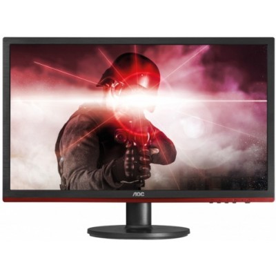 Монитор AOC G2460VQ6 24" AOC G2460VQ6 Black-Red (LED, 1920x1080, 1 ms, 170°/160°, 250 cd/m, 80M:1, +HDMI, +DisplayPort, +MM, FreeSync™)