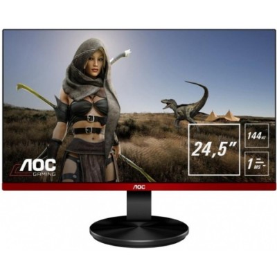 Монитор AOC G2590PX 25" AOC G2590PX Black с поворотом экрана (LED, 1920x1080, 144Hz, 1 ms, 170°/160°, 400 cd/m, 20M:1, +2xHDMI, +DisplayPort, +USB, +MM)