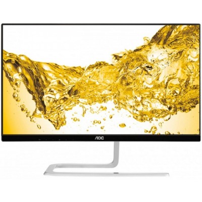 Монитор AOC I2481FXH 23.8" AOC I2481FXH Silver-Black (AH-IPS, LED, LCD, 1920x1080, 4 ms, 178°/178°, 250 cd/m, 50M:1, +2xHDMI)