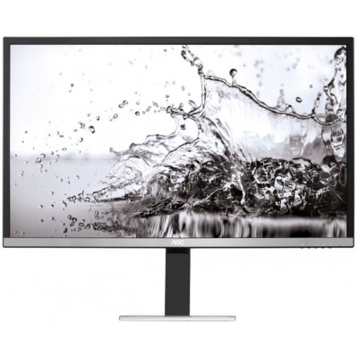 Монитор AOC U3277PWQU 32" AOC U3277PWQU Black-Silver с поворотом экрана (4K, MVA, LED, 3840x2160, 4 ms, 178°/178°, 350 cd/m, 80M:1, +DVI, +HDMI, +MHL, +DisplayPort, +MM, +4xUSB)