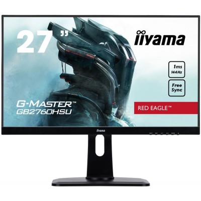 Монитор Iiyama 27" G-Master GB2760HSU-B1 черный TN+film LED 1ms 16:9 HDMI DisplayPort M/M Mat HAS Pi
