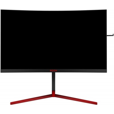 Монитор AOC AG273QCG 27" AOC AGON AG273QCG Black-Red (LED, изогнутый, 2560x1440, 165Hz, 1 ms, 170°/160°, 400 cd/m, 50M:1, +HDMI 1.4, +DisplayPort 1.2, +4xUSB, +MM, +регулировка по высоте)