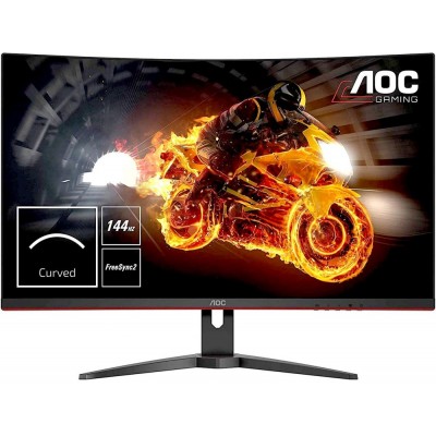 Монитор AOC CQ32G1 32" AOC CQ32G1 Black (VA, LED, изогнутый, 2560x1440, 144Hz, 1 ms, 178°/178°, 300 cd/m, 80M:1, +HDMI 1.4, +HDMI 2.0, +DisplayPort 1.2)