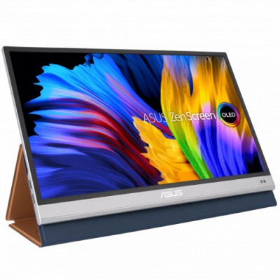 Монитор Asus 13" MQ13AH серебристый /OLED LED /1ms /16:9/ HDMI/ матовая /HAS 100.000:1 /400cd/ 178гр/178гр /1920x1080 /FHD /USB/ 3.37кг