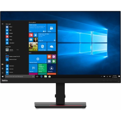 Монитор Lenovo 61EDGAT2EU 27" ThinkVision T27q-20 черный IPS,2560x1440,4 ms,178°/178°,350 cd/m,1000:1,+HDM, +DP, +USB 3.0 x 4,) (61EDGAT2EU)