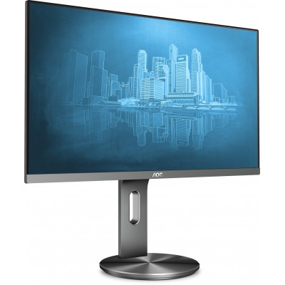 Монитор AOC I2790PQU 27" AOC I2790PQU Grey с поворотом экрана (IPS, 1920x1080, 4 ms, 178°/178°, 250 cd/m, 20M:1, +HDMI, +DisplayPort, +MM, +4xUSB3.0)