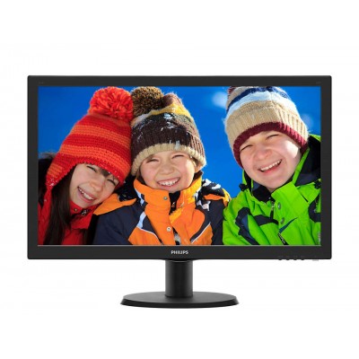 Монитор Philips 243V5QHABA/00 23.6" 243V5QHSBA 1920x1080 MVA LED 16:9 8ms VGA DVI HDMI 10M:1 178/178 250cd Silver/Black*243V5QHSBA/00