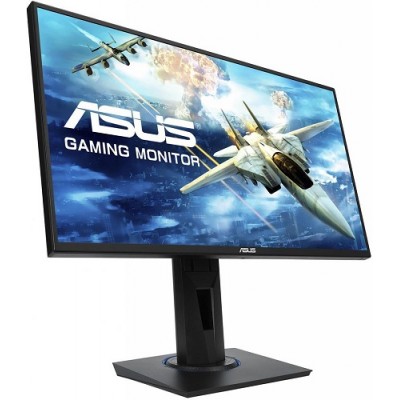 Монитор ASUS 24.5" VG255H LED, ProGaming, 1920x1080, 1ms, 250cd/m2, 170°/160°, 100Mln:1, 75Hz, D-Sub, HDMI*2, колонки, AMD FreeSync, Tilt, Swivel, Pivot, HAS, VESA, Black, 90LM0440-B01370
