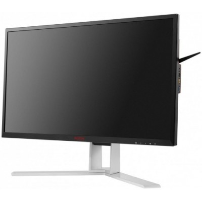 Монитор AOC AG241QX 23.8" AOC AGON AG241QX Black-Red с поворотом экрана (LED, 2560x1440, 144Hz, 1 ms, 170°/160°, 350 cd/m, 50M:1, +DVI, +2xHDMI, +MHL, +DisplayPort, +4xUSB, +MM)