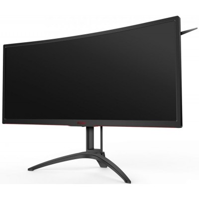 Монитор AOC AG352UCG6 35" AOC AGON AG352UCG6 Black (MVA, изогнутый, LED, 3440x1440, 4 ms, 178°/178°, 300 cd/m, 2500:1, +HDMI, +DisplayPort, +2xUSB, +MM, +регулировка по высоте)
