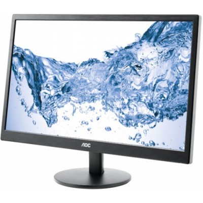 Монитор AOC E2470SWHE 23.6" AOC E2470SWHE Black (LED, 1920x1080, 5 ms, 170°/160°, 250 cd/m, 20M:1, +2xHDMI)